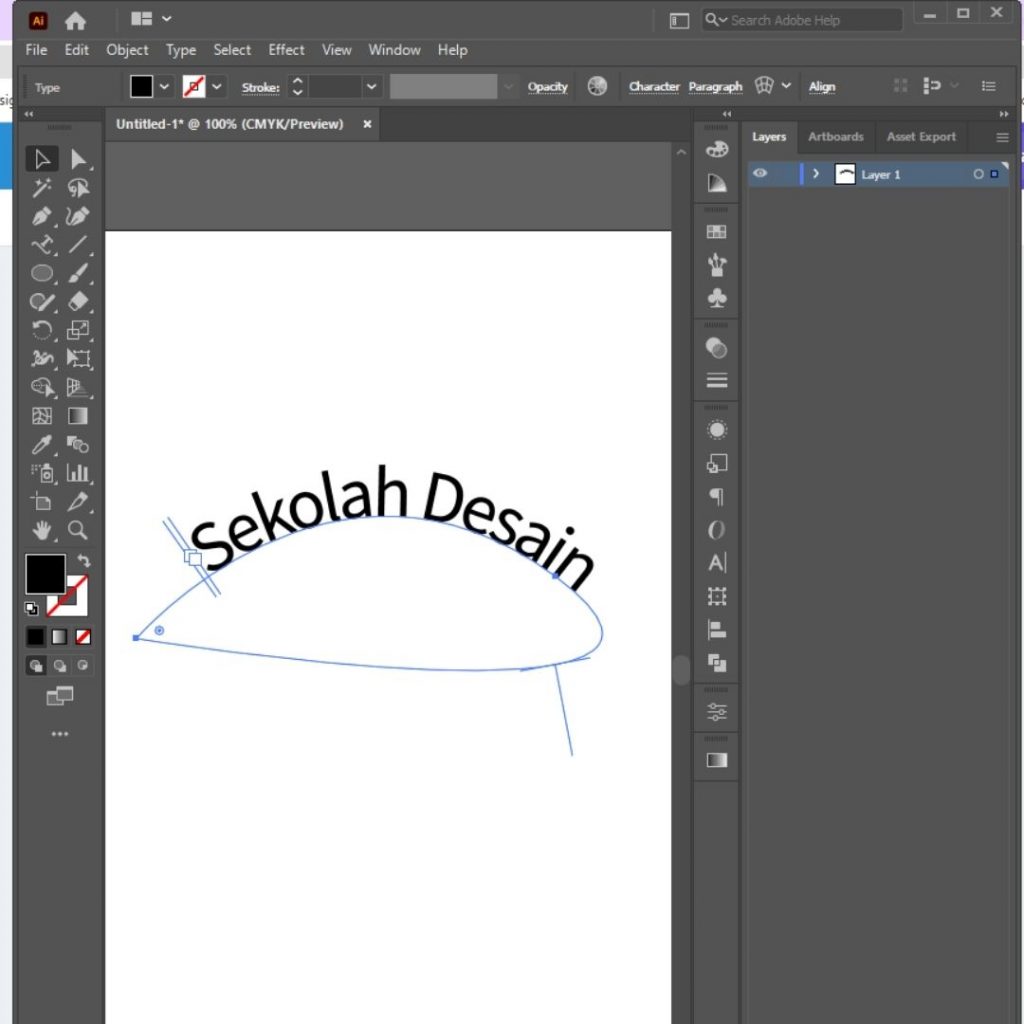 Tulisan Melengkung