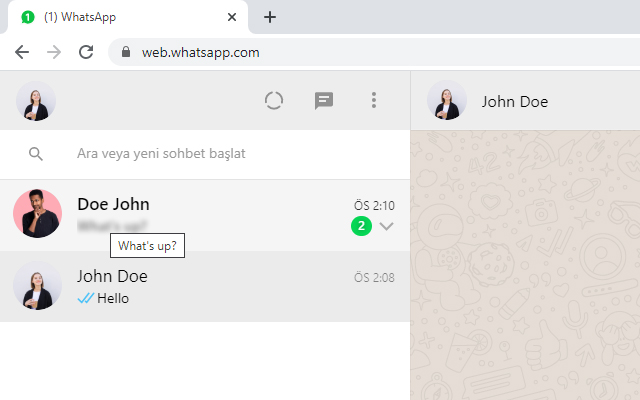 Cara Blur Chat di Whatsapp Web