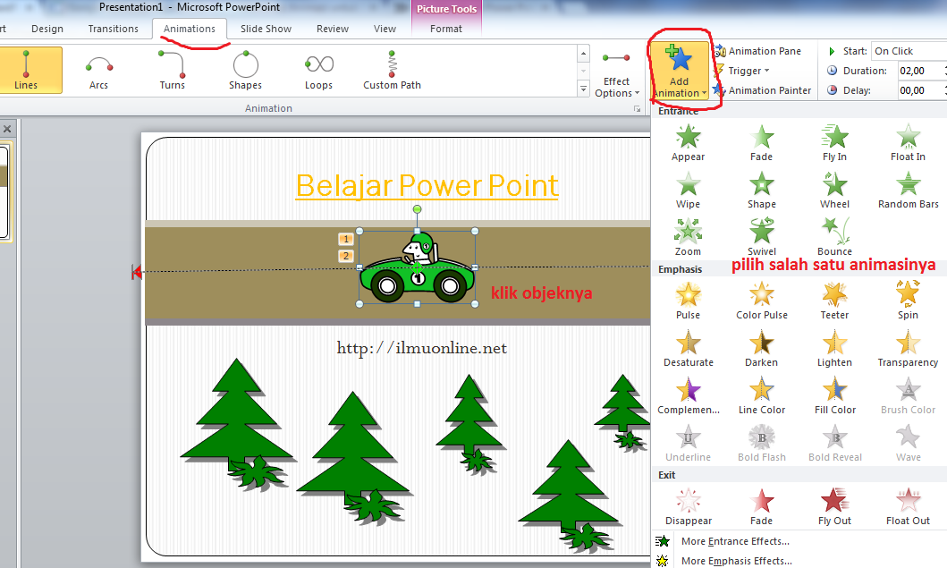 Cara Membuat Gambar Clip Bergerak Untuk Power Point - afterfasr
